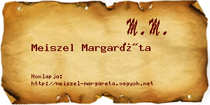 Meiszel Margaréta névjegykártya